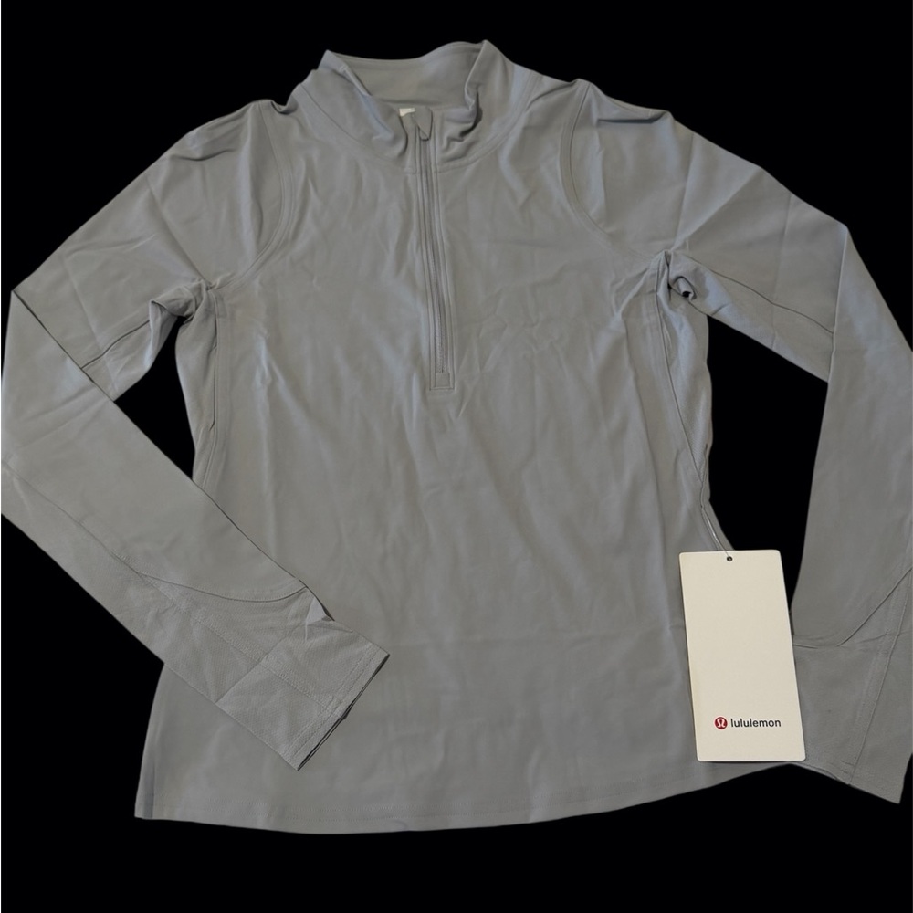 lululemon athletica Gray Women's Top Nulux  sleeve tenis size 4 NWT